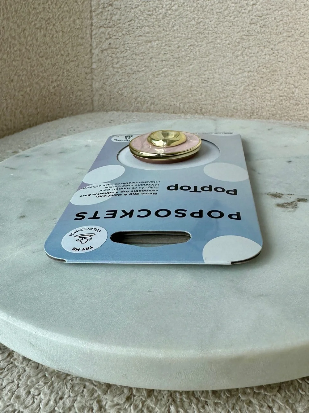 PopSockets PopTop Phone Grip & Stand - Pink and Gold - NEW
